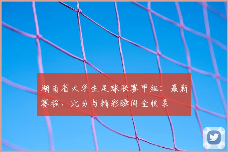 湖南省大学生足球联赛甲组:最新赛程、比分与精彩瞬间全收录
